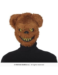 Mascara oso terror con pelo   pvc 2