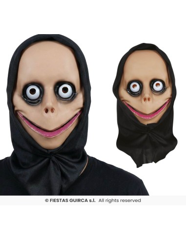 Mascara con capucha susto pvc momo