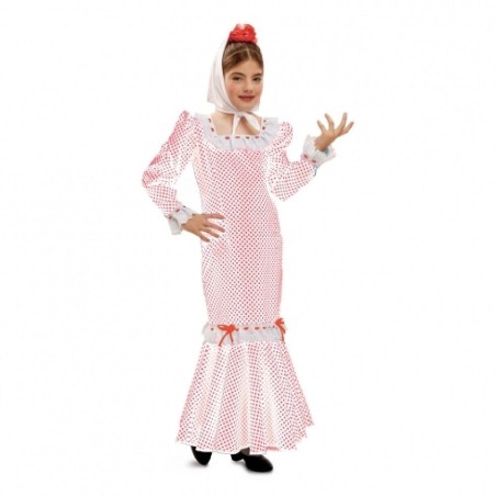 DISFRAZ CHULAPA MADRILEÑA BLANCO ROJO 5
