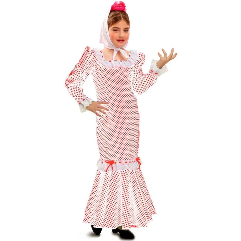 DISFRAZ CHULAPA MADRILEÑA BLANCO NIÑA 10