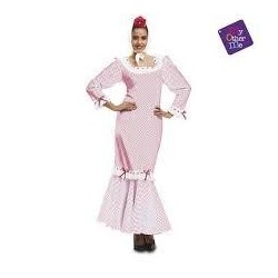 DISFRAZ CHULAPA MADRILEÑA BLANCO MUJER S 2