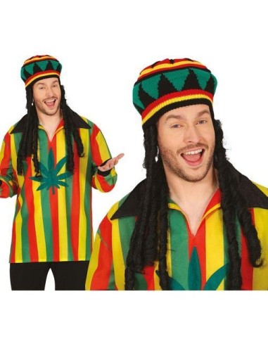 GORRO RASTA CON PELO RASTAFARI