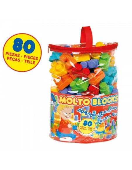 BOLSA BLOQUES 80 PZ MOLTO ROJO