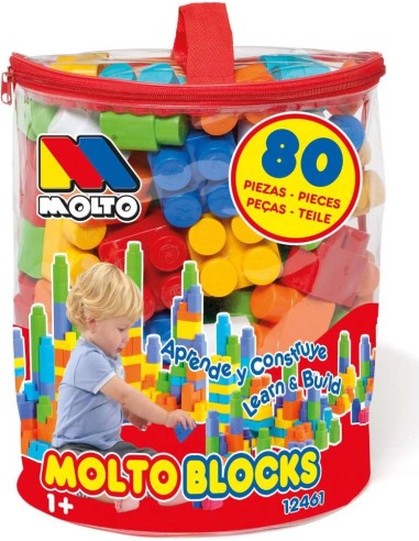 BOLSA BLOQUES 80 PZ MOLTO ROJO