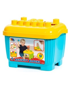 Cubeta 15 piezas, puzzles y bloques cons