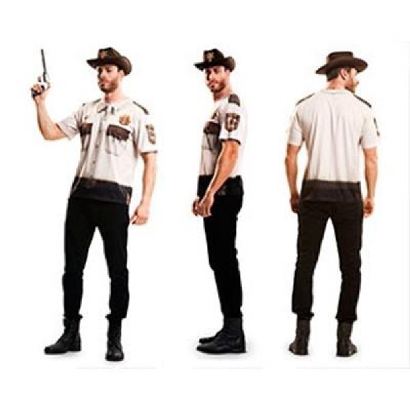 DISFRAZ CAMISETA COSPLAY SHERIFF T.XL