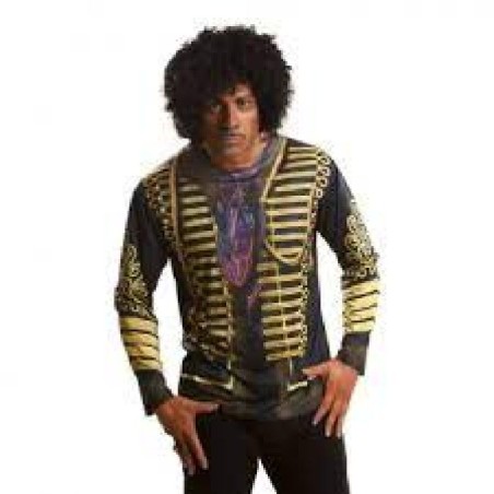 DISFRAZ CAMISETA COSPLAY JIMI  HENDRIX L