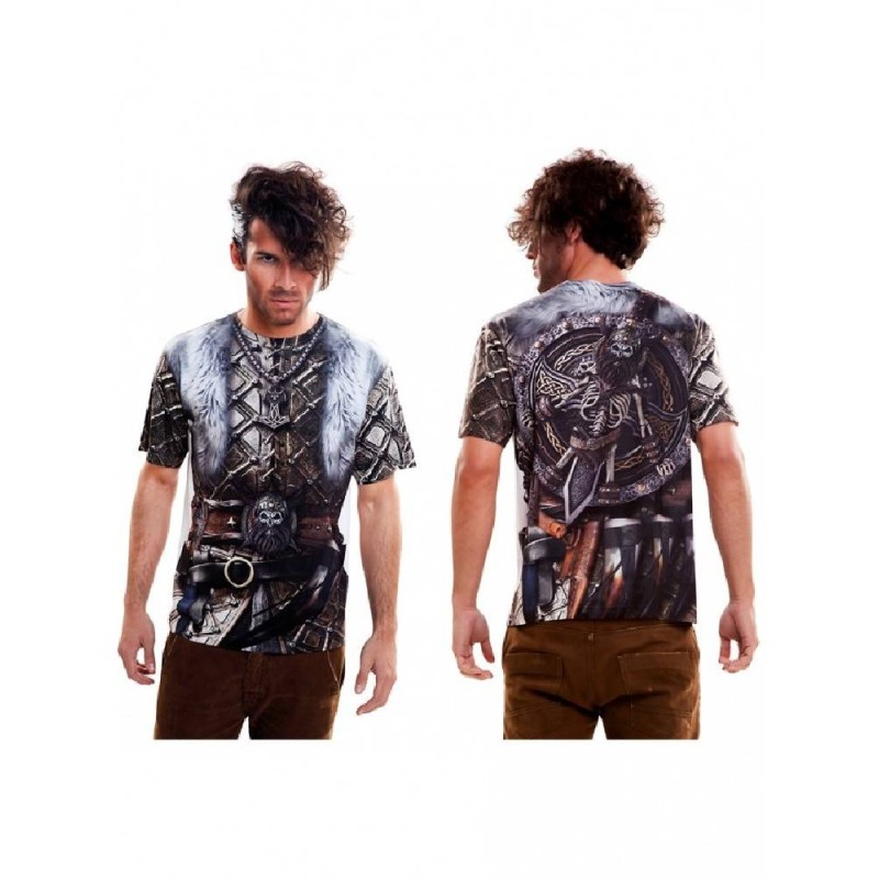 DISFRAZ CAMISETA COSPLAY VIKINGO T.XL