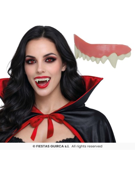 Dentadura vampiro h.q. con   resina term