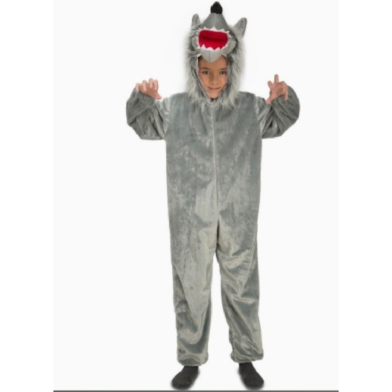 DISFRAZ LOBO GRIS LUJO 7-9 AÑOS