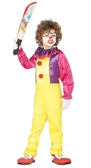 DISFRAZ DE PAYASO ASESINO MALEFICO 10-12 AÑOS