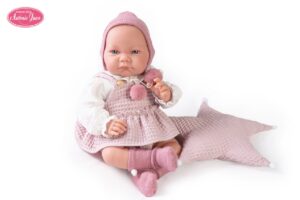 MUÑECA NICA PAREJITA CON COJiN DE ESTRELLA 42CM