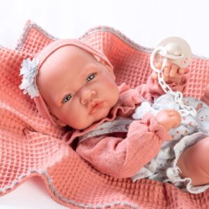 RECIÉN NACIDA CON MANTITA PRIMAVERA MUÑECAS ANTONIO JUAN