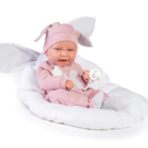 RECIÉN NACIDA CARLA CONEJITA CON COJÍN