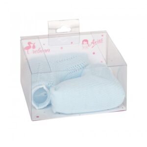 CALCETINES AZULES PARA MUÑECOS DE 40-45 CM