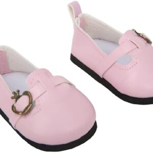 SET ZAPATOS ROSA PARA MUÑECAS DE 42-45 CM