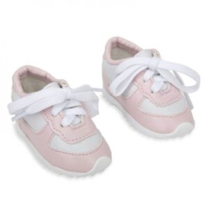 Set Zapatillas Rosas/Blancas Muñeca 45cm