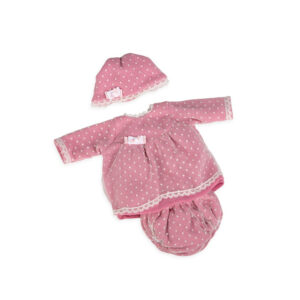 ROPA REBORN 45 CM PLUMETI ROSA