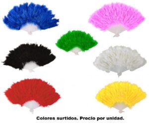 ABANICO PLUMAS (SURTIDO)