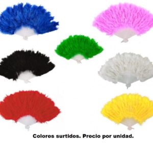 ABANICO PLUMAS (SURTIDO)