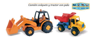 CAMION VOLQUETE + EXCAVADORA