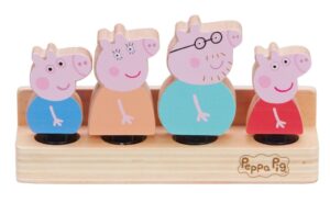 PACK 4 FIGURAS MADERA FAMILIA PIG