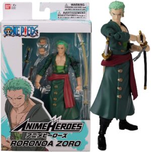 FIGURA RORONOA ZORO ANIME HEROES ONE PIECE 17CM