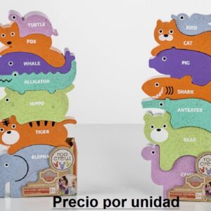 PUZZLE ANIMALES APILABLES 7 PIEZAS (SURTIDO)