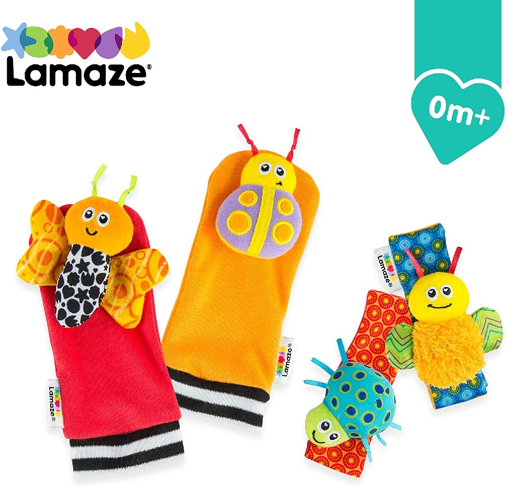 SONAJEROS MUÑECA Y CALCETINES LAMAZE