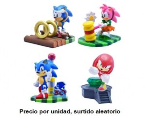 FIGURA SORPRESA SONIC 8 CM CON DIORAMA PARA MONTAR