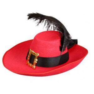 SOMBRERO MOSQUETERO ADULTO C/PLUMA