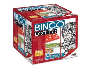 BINGO CON BOMBO DE METAL - JUEGO DE LA LOTERIA