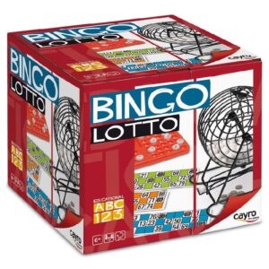 BINGO CON BOMBO DE METAL - JUEGO DE LA LOTERIA