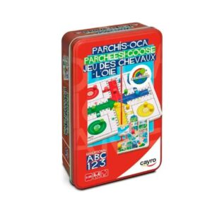 JUEGO PARCHIS - OCA DE VIAJE TRAVEL METAL BOX