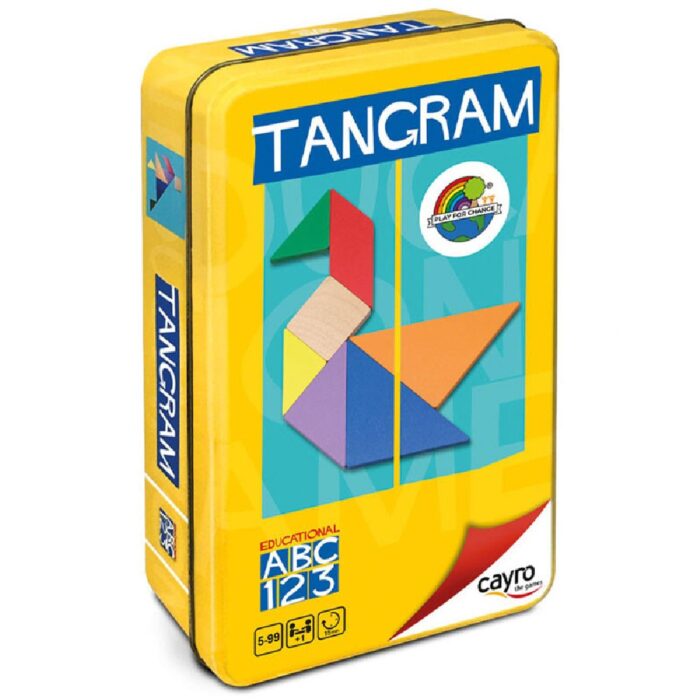TANGRAM DE MADERA EN CAJA DE METAL - Imagen 1