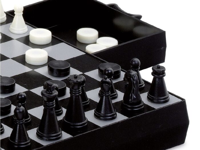 AJEDREZ DAMAS BACKGAMMON MAGNETICO - Imagen 2
