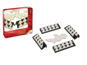 TRIMINO - DOMINO TRIANGULAR EN CAJA DE METAL