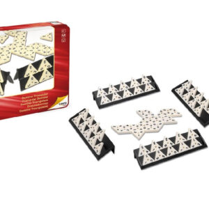 TRIMINO - DOMINO TRIANGULAR EN CAJA DE METAL