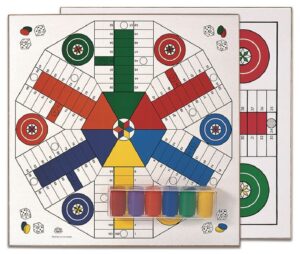 TABLERO PARCHIS 4-6 JUGADORES + FICHAS PARCHIS