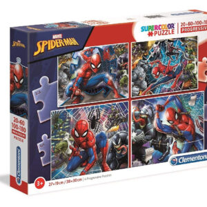 PUZZLES PROGRESIVO SPIDER-MAN 20-60-100-180 PZS