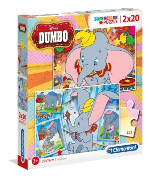 PUZZLE DUMBO 2X20 PIEZAS