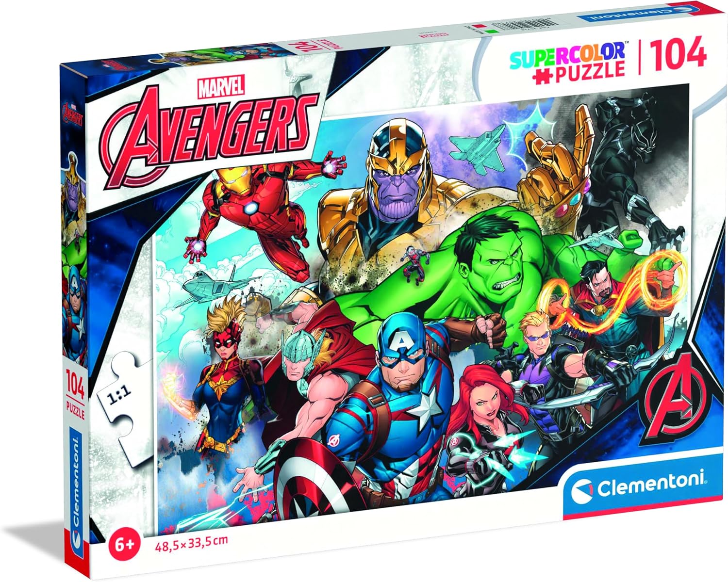Puzzle 104 Pzs Super Marvel Avengers - Imagen 2