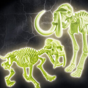 ARQUEOJUGANDO SMILODON+MAMMOUTH FLUORESCENTE