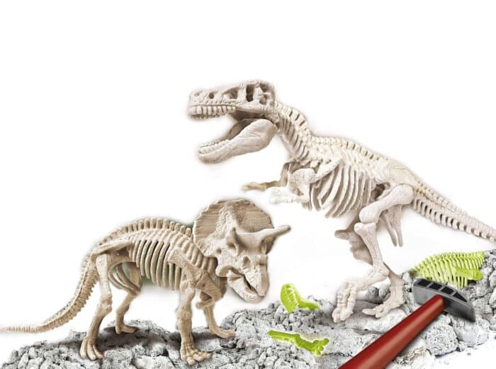 ARQUEOJUGANDO T-REX Y TRICERATOPS FLUORESCENTE - Imagen 2