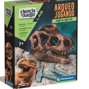 ARQUEOJUGANDO CRANEO DEL GRAN T-REX