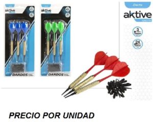 BLISTER 3 DARDOS + 24 PUNTAS 3/S - AKTIVE SPORTS