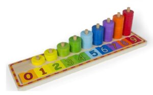 JUEGO MADERA EDUCATIVO - FICHAS Y NUMEROS +24M - WOOMAX