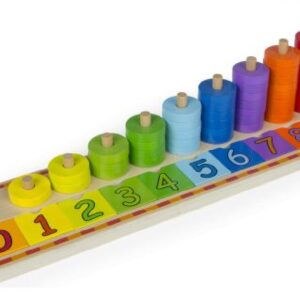 JUEGO MADERA EDUCATIVO - FICHAS Y NUMEROS +24M - WOOMAX