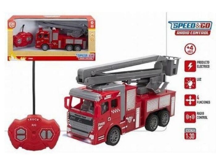 CAMION DE BOMBEROS RADIO CONTROL 1:30 27MGH - Imagen 1