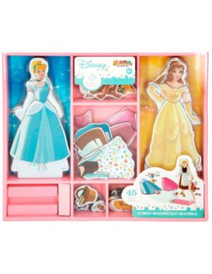 PRINCESAS VESTIDOS DE MADERA MAGNETICOS 32X28